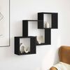 vidaXL Armario de pared madera de ingenier&iacute;a negro 78x18x71 cm