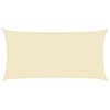 vidaXL Toldo de vela crema HDPE 160 g/m&sup2; 2,5x5 m