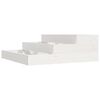 vidaXL Jardinera de madera maciza de pino blanco 78x78x27 cm
