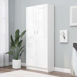 vidaXL Librer&iacute;a de madera de ingenier&iacute;a blanco 82,5x30,5x185,5 cm