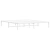 vidaXL Estructura de cama sin colch&oacute;n metal blanco 180x200 cm