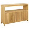 vidaXL Mesa consola de jard&iacute;n madera maciza acacia 110x35x75 cm