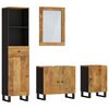 vidaXL Conjunto de muebles de ba&ntilde;o 4 piezas madera maciza de mango