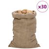 vidaXL Sacos de yute 30 unidades 60x105 cm 100% yute 340 g/m&sup2;