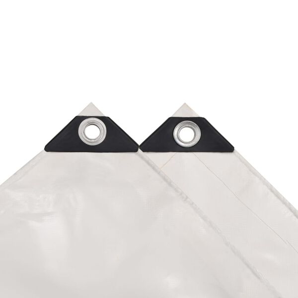 vidaXL Lona 650 g/m&sup2; 4x5 m blanco