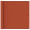 vidaXL Toldo para balc&oacute;n HDPE naranja 90x400 cm