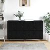 vidaXL Armario de almacenamiento 2 pcs Roble Negro 60 x 35 x 70 cm