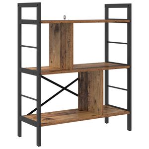 vidaXL Estante de libros 5 niveles 75 x 30 x 91 cm Madera Vieja
