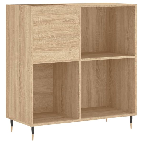 vidaXL Mueble discos madera contrachapada roble Sonoma 84,5x38x89 cm