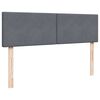 vidaXL Estructura cama otomana con colch&oacute;n gris oscuro 140x200cm