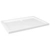 vidaXL Plato de ducha rectangular ABS blanco 70x100 cm