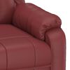 vidaXL Sill&oacute;n de masaje el&eacute;ctrico cuero sint&eacute;tico rojo tinto