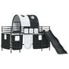 vidaXL Estructura de litera para ni&ntilde;os Negro 79,5 x 200 cm Metal