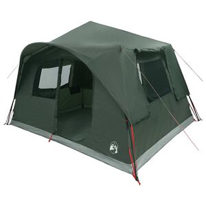 vidaXL Tienda Instant&aacute;nea con techo Verde militar 365 x 380 x 200 cm
