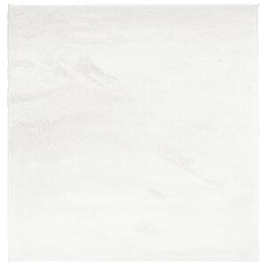vidaXL Alfombra de pelo corto OVIEDO crema 120x120 cm