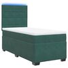 vidaXL Cama box spring con colchón terciopelo verde oscuro 100x200 cm