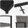 vidaXL Conjunto de Comedor de Jard&iacute;n 5 pcs Gris