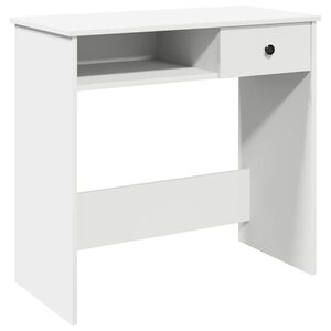 vidaXL Escritorio de madera contrachapada blanco 80x40x75 cm