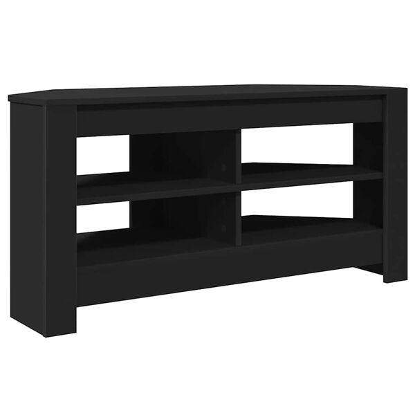 vidaXL MuebledeTVdeesquina Negro 102 x 40,5 x 45 cm