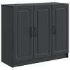 vidaXL Aparador Negro 89 x 34,5 x 77 cm Madera de Ingenier&iacute;a