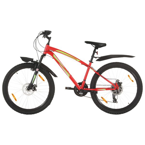 vidaXL Bicicleta de monta&ntilde;a 21 velocidades 26 inch rueda 36 cm rojo