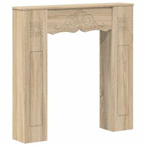 vidaXL Marco de chimenea Roble Sonoma 102 x 20 x 102 cm