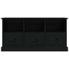vidaXL Mueble de TV madera contrachapada negro 100x35x50 cm