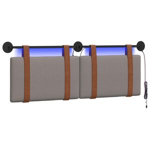 vidaXL Cabecero colgante Topo PU antiguo