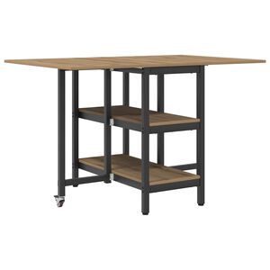 vidaXL Mesa de comedor 122 x 80 x 76,5 cm Madera de ingenier&iacute;a