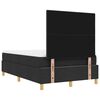 vidaXL Cama tipo Box Spring con colch&oacute;n Negro 120 x 190 cm tela