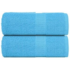 vidaXL Toallas de mano FROGN 2 uds turquesa 30x30 cm 360 g/m&sup2;