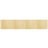 vidaXL Alfombra rectangular bamb&uacute; color natural claro 80x400 cm