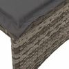 vidaXL Set de sof&aacute;s de jard&iacute;n 4 pzas y cojines rat&aacute;n sint&eacute;tico gris