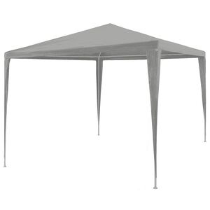 vidaXL Carpa de Fiesta Gris Claro 300 x 300 x 255 cm PE y acero
