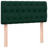 vidaXL Cama box spring con colch&oacute;n terciopelo verde oscuro 90x210 cm