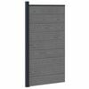 vidaXL Panel de valla 95 x 186 cm WPC y Aluminio Gris