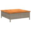 vidaXL Cubierta para base sombrilla rat&aacute;n PE acacia gris 70x70x25 cm