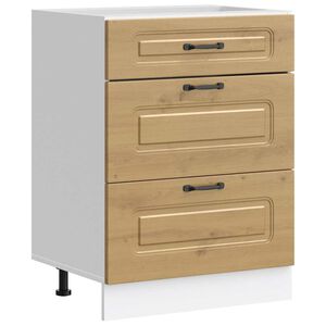 vidaXL Mueble bajo de cocina Kalmar roble artesanal madera ingenier&iacute;a