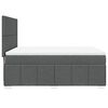 vidaXL Cama box spring con colch&oacute;n tela gris oscuro 140x190 cm