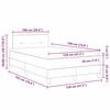 vidaXL Cama tipo Box Spring Marr&oacute;n Oscuro 120 x 190 cm tela