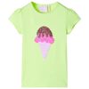Camiseta infantil amarillo ne&oacute;n 104