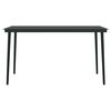 vidaXL Juego de comedor para jard&iacute;n 7 piezas negro