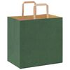 vidaXL Bolsas de papel con asas 250 uds verde 26x17x25 cm