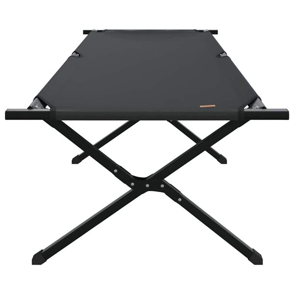 vidaXL Cama de Camping Plegable Negro 210 x 80 x 46 cm Tela Oxford