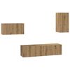 vidaXL Conjunto de mueble de TV 4 pcs Roble artisan 30.5 x 30 x 60 cm