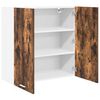 vidaXL Mueble colgante con puerta Riga Roble ahumado 80 x 31 x 80 cm