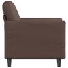 vidaXL Sill&oacute;n cuero sint&eacute;tico marr&oacute;n 60 cm