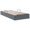 vidaXL Cama con almacenamiento Gris oscuro 90 x 190 cm Terciopelo