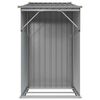 vidaXL Cobertizo de jardín acero galvanizado gris 277x93x179 cm