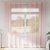 vidaXL Cortinas de gasa con ojales 2 uds rosa 140x245 cm